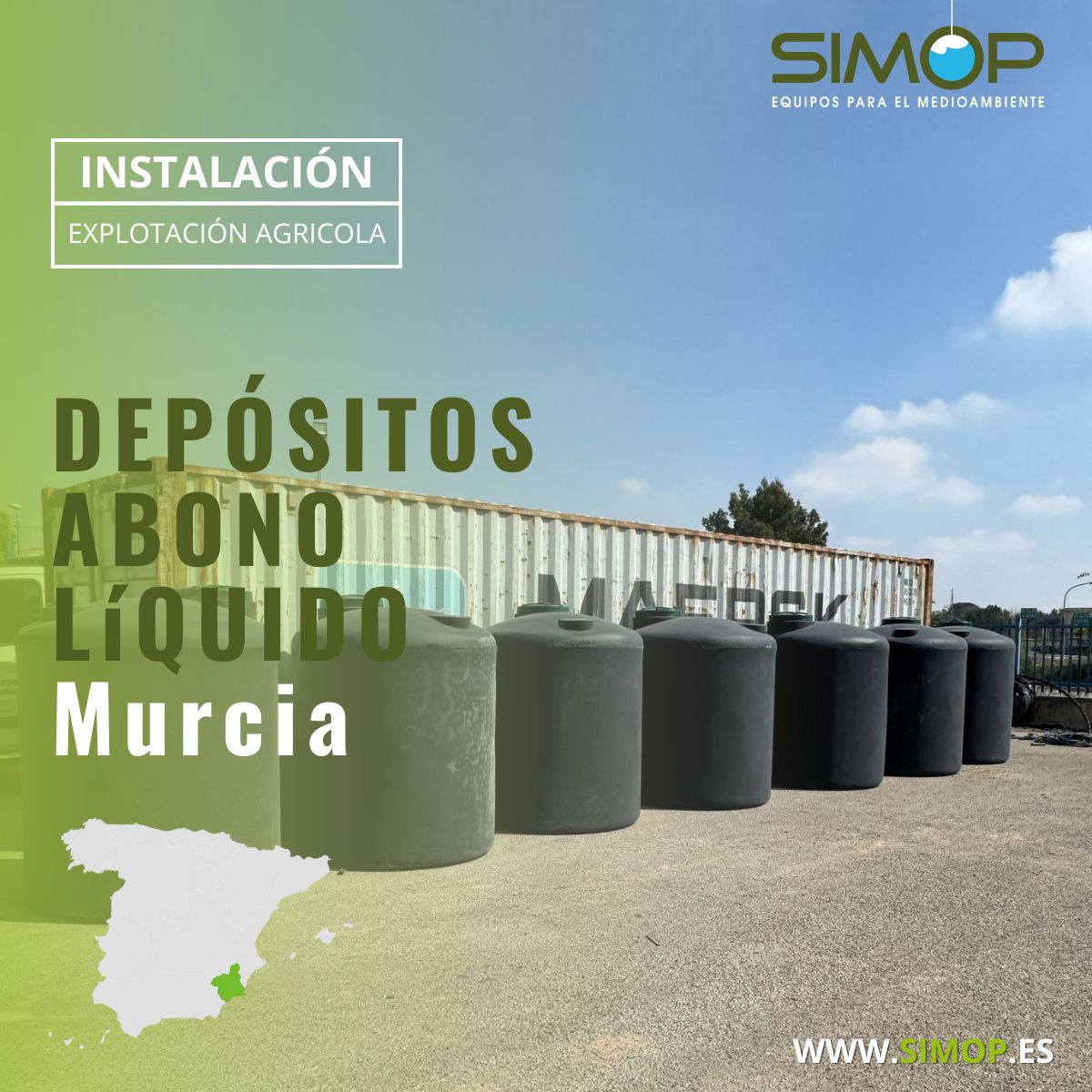 🚜 En SIMOP ESPAÑA , fabricamos más que depósitos: ofrecemos soluciones técnicas reales al sector agrícola, uno de los motores de nuestra tierra.